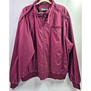 Members Only Classic Jacket~Men’s~Size 3XLT~Maroon~Burgundy~Vintage~Bomber Style